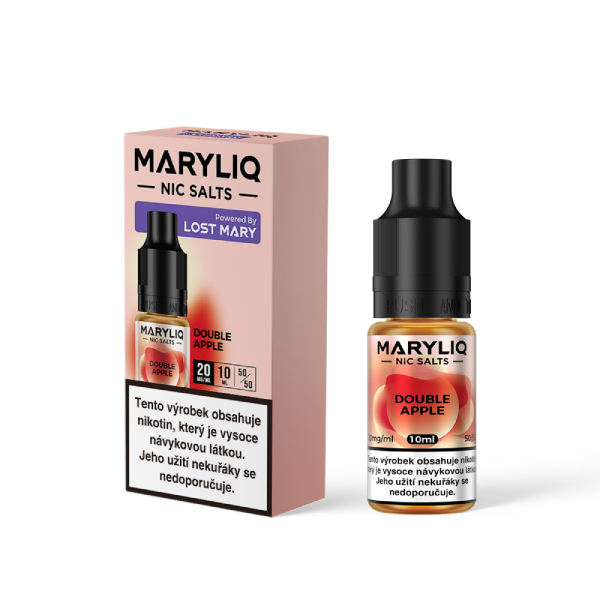 e-liquid Lost Mary MARYLIQ Double Apple 10ml 20mg Červené a zelené jablko (obrázek 3)