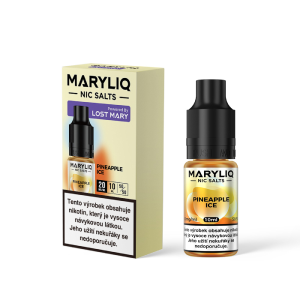 e-liquid Lost Mary MARYLIQ Pineapple Ice 10ml 20mg Chladivý ananas (obrázek 3)
