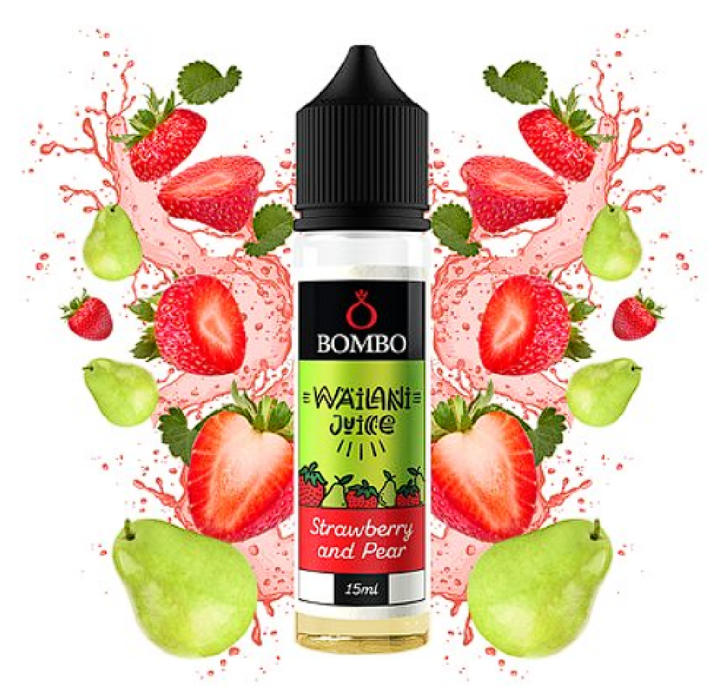 Příchuť Bombo Wailani Juice S&V: Strawberry and Pear (Jahoda s hruškou) 15ml