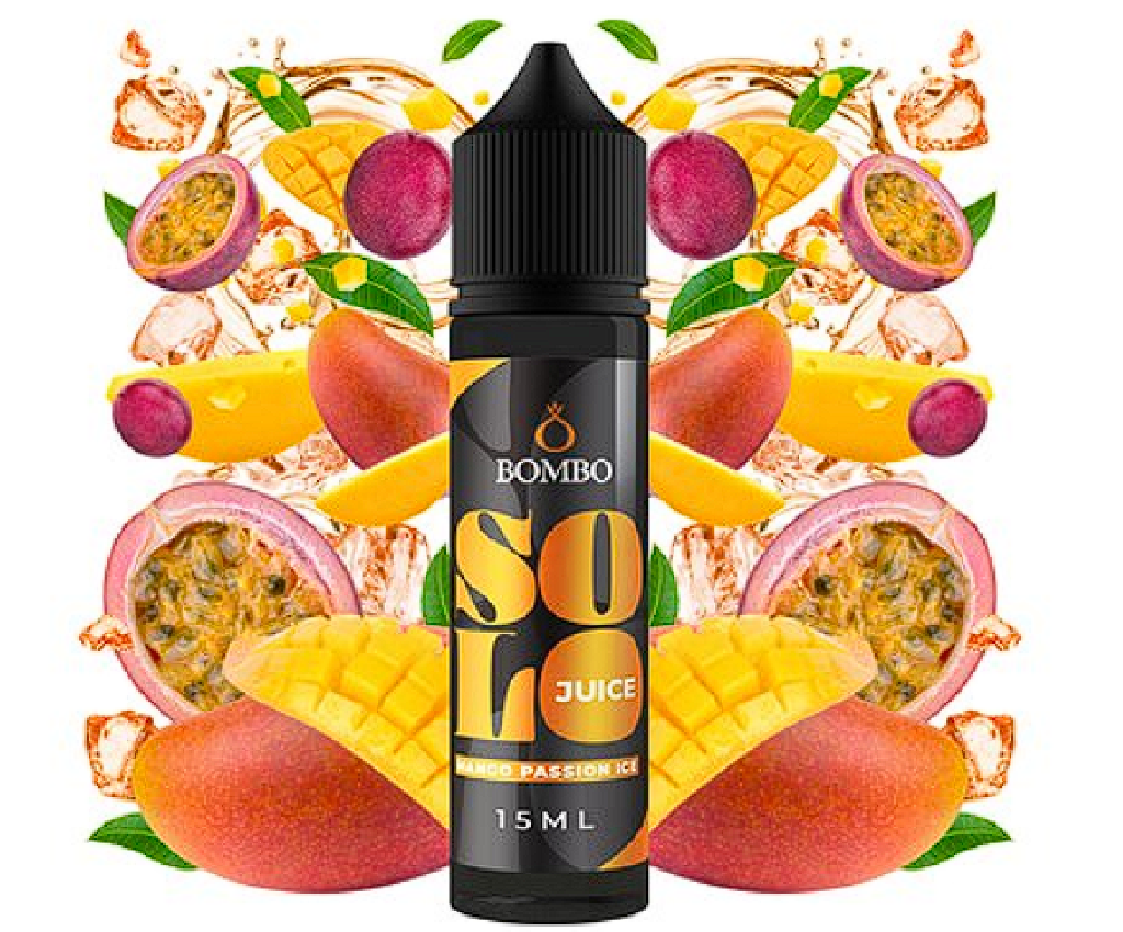 Příchuť Bombo Solo Juice S&V: Mango Passion Ice (Mango s marakujou na ledu) 15ml