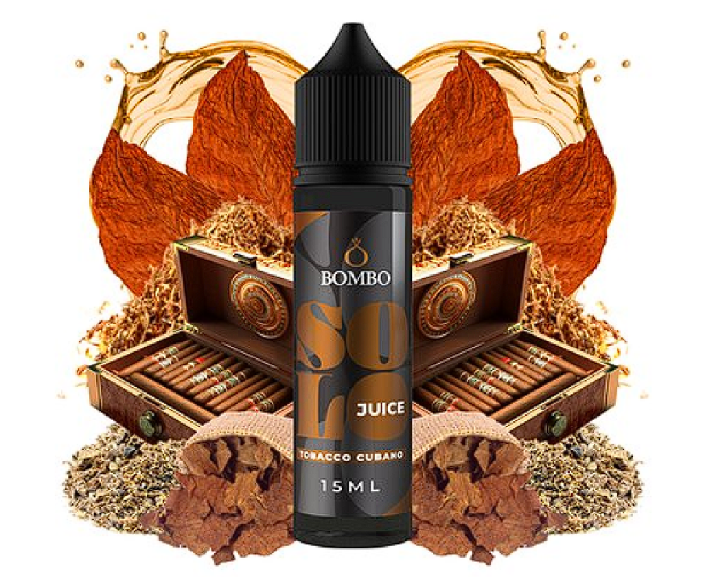 Příchuť Bombo Solo Juice S&V: Tobacco Cubano (Kubánský doutníkový tabák) 15ml
