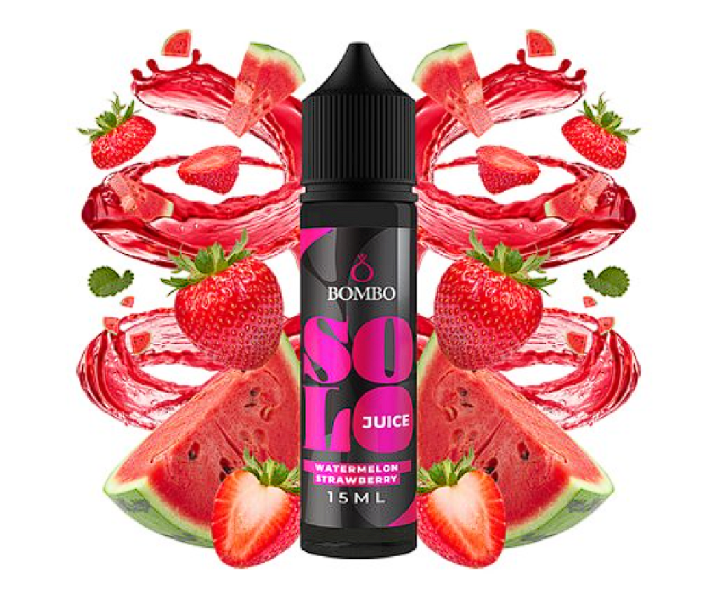 Příchuť Bombo Solo Juice S&V: Watermelon Strawberry (Vodní meloun a jahoda) 15ml