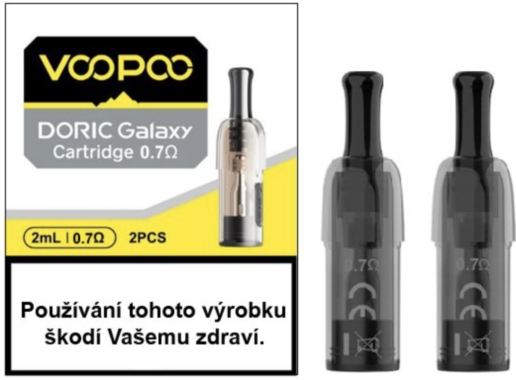 VooPoo Doric Galaxy Pod náhradní cartridge 2ks Odpor: 0,7 Ohm