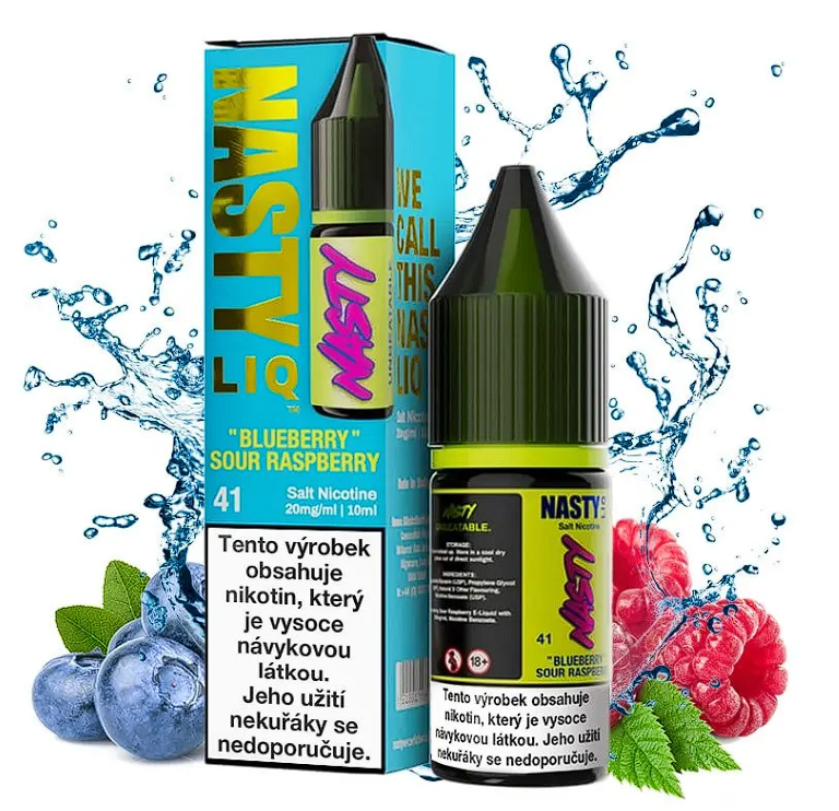 Nasty Juice Nasty LIQ Salt - Blueberry Sour Raspberry 10ml Obsah nikotinu: 10 mg Borůvka a kyselá malina