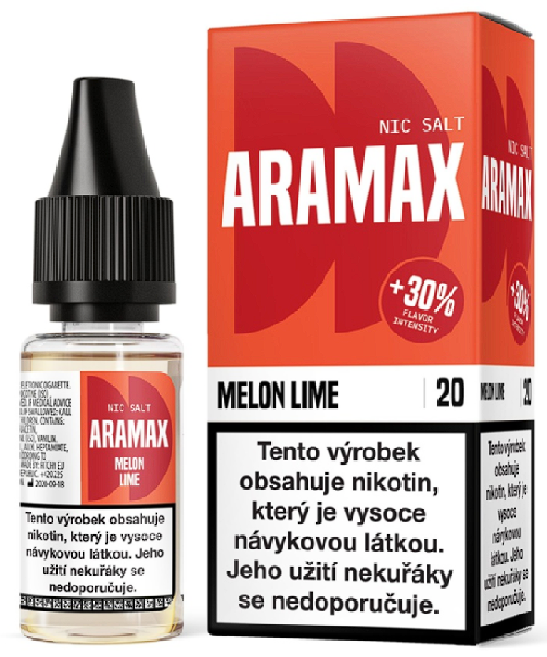 Aramax Salt - Melon Lime (Meloun s limetkou) 10ml Obsah nikotinu: 10 mg