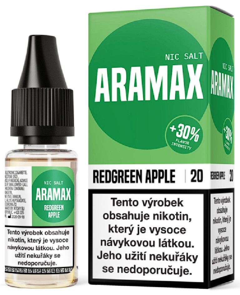 Aramax Salt - Redgreen Apple (Jablečná směs) 10ml Obsah nikotinu: 10 mg