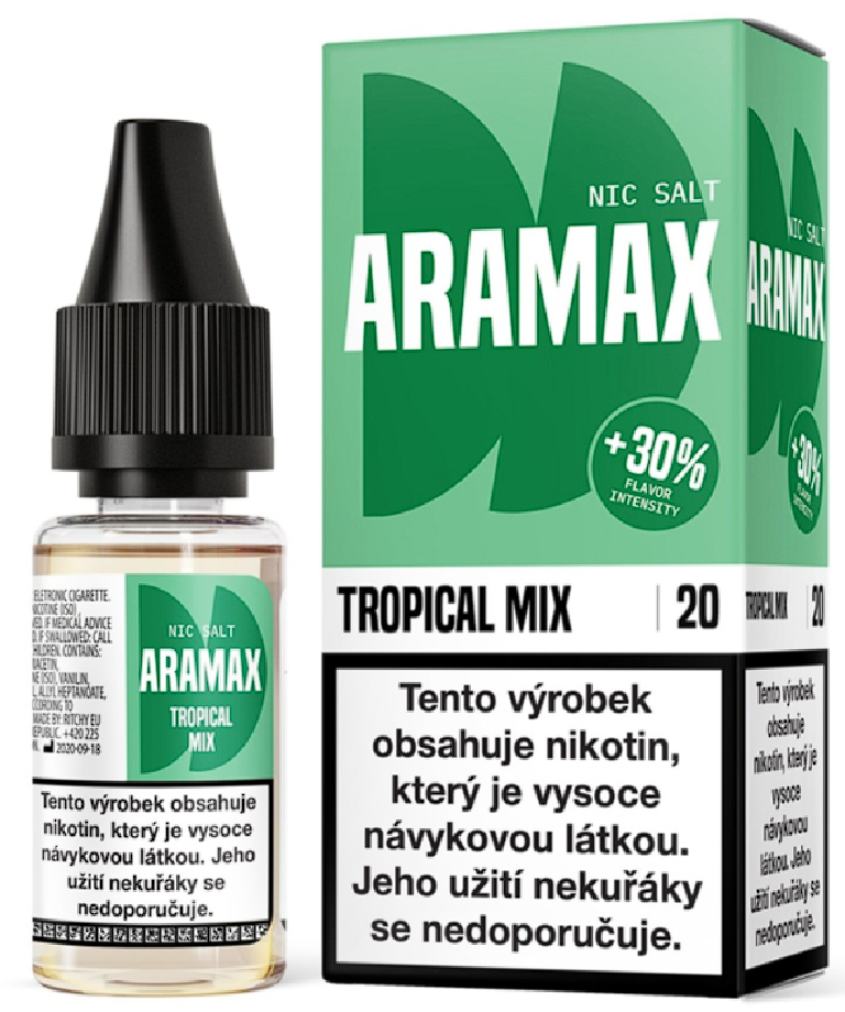 Aramax Salt - Tropical Mix (Tropický mix) 10ml Obsah nikotinu: 10 mg