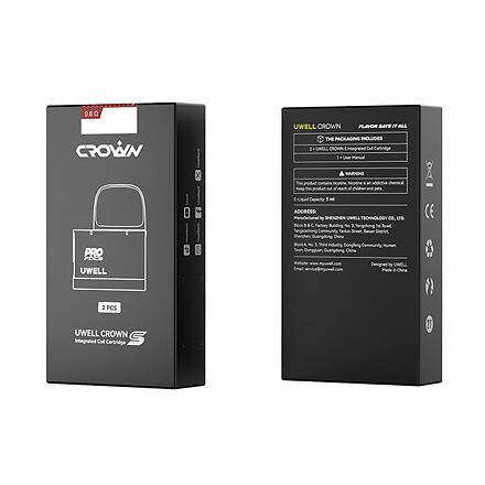 Uwell Crown S Pod náhradní cartridge 2ks Odpor: 0,6 Ohm (obrázek 5)