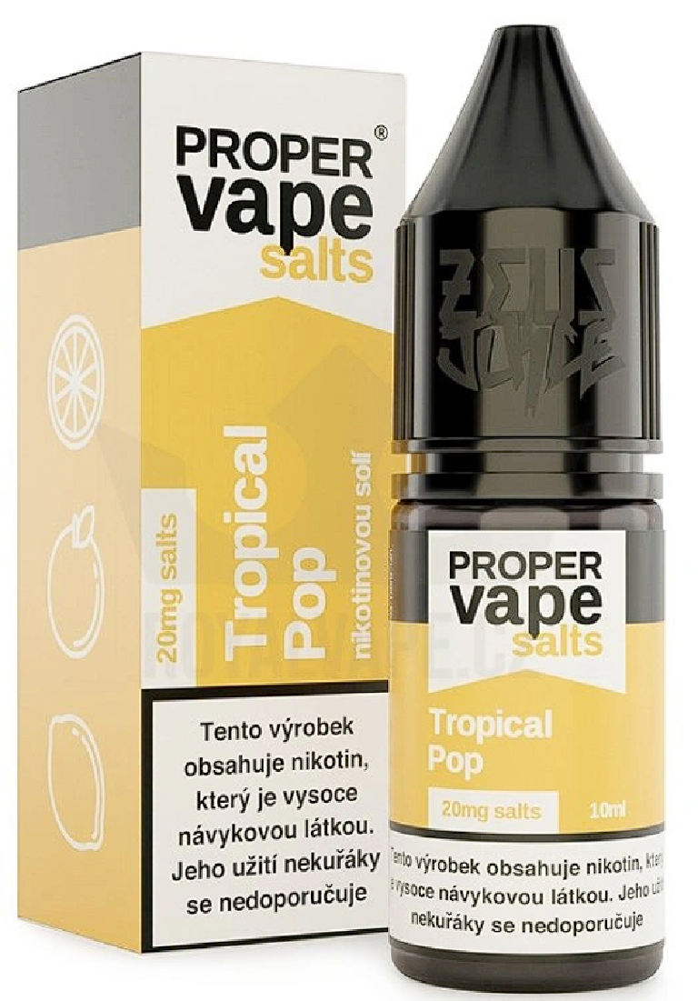 Zeus Juice Proper Vape Salt - Tropical Pop 10ml 20mg Tropická směs