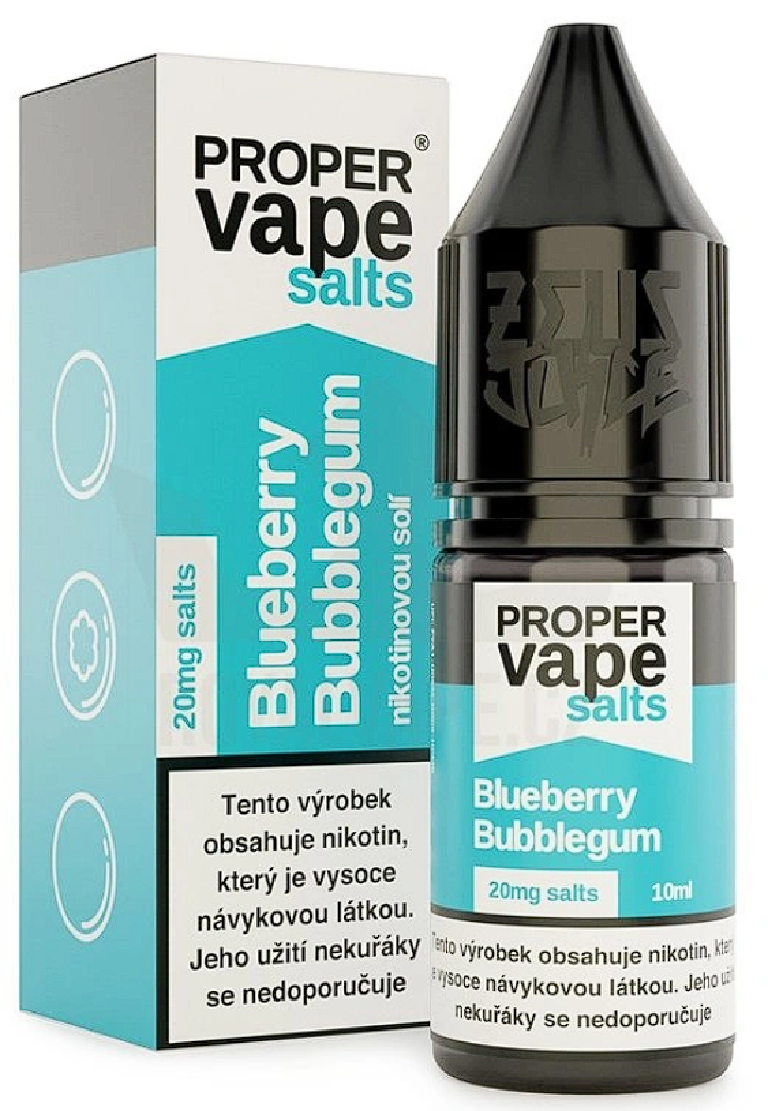 Zeus Juice Proper Vape Salt - Blueberry Bubblegum 10ml 20mg Borůvková žvýkačka