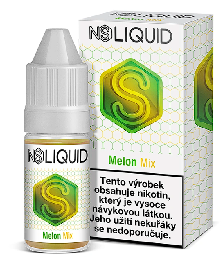 SLIQUID - Melon mix (Melounový mix) 10ml Obsah nikotinu: 10 mg Melounový mix