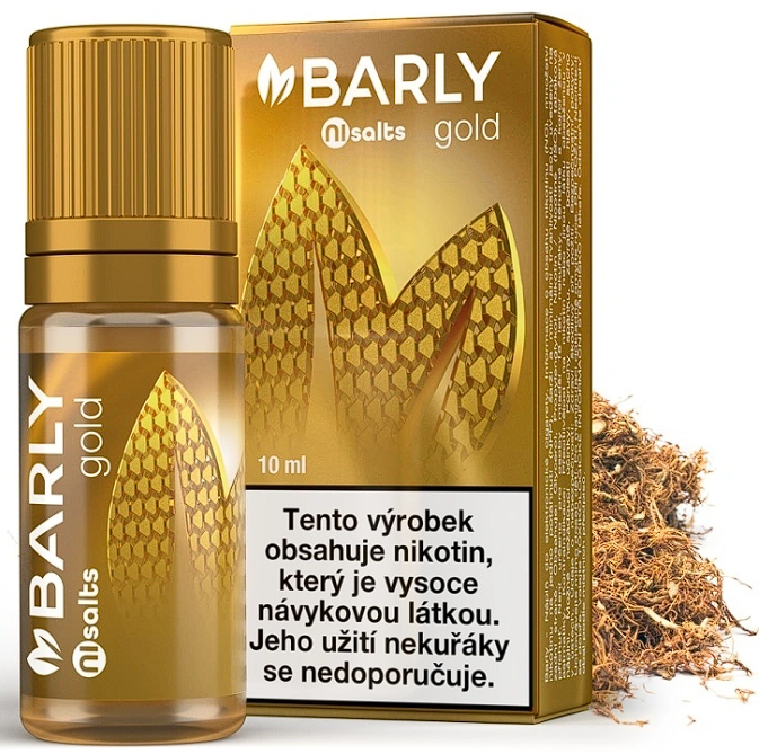 Barly Gold SALT Tobacco 10ml Obsah nikotinu: 20 mg Gold SALT Tobacco