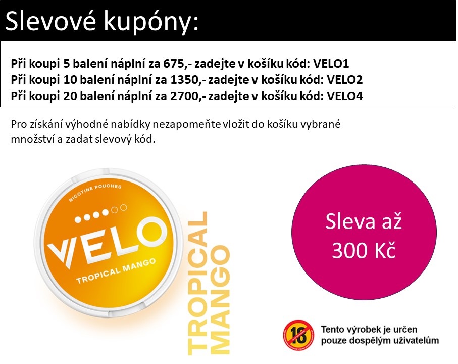 VELO Tropical Mango 10,9 mg