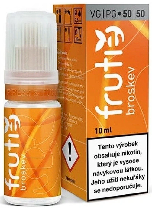 Frutie - Peach (Broskev) 10ml Obsah nikotinu: 12 mg Broskev