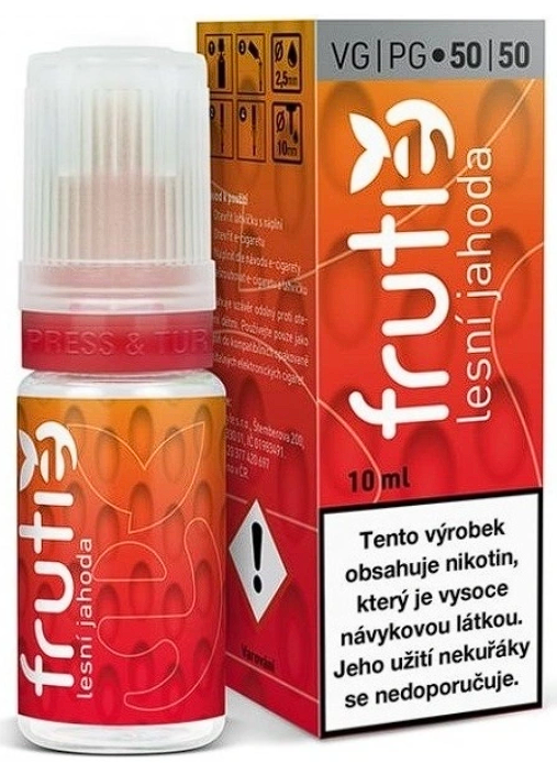 Frutie - Forest Strawberry (Lesní jahoda) 10ml Obsah nikotinu: 0 mg Lesní jahoda