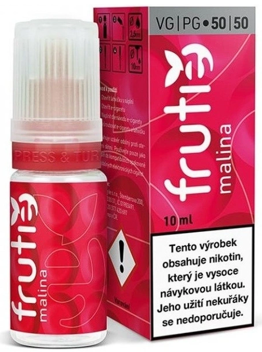 Frutie - Raspberry (Malina) 10ml Obsah nikotinu: 12 mg Malina