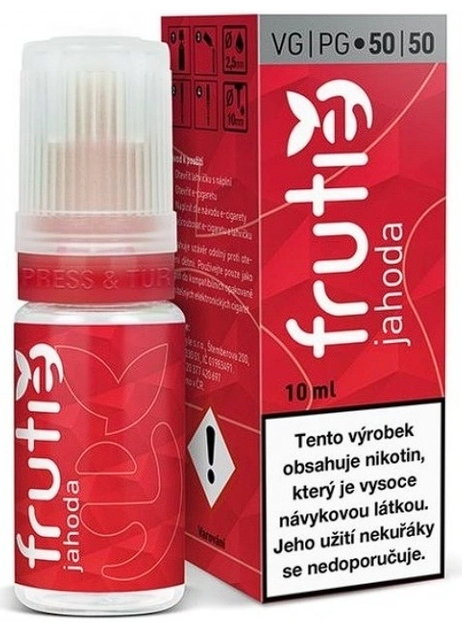 Frutie - Strawberry (Jahoda) 10ml Obsah nikotinu: 0 mg Jahoda