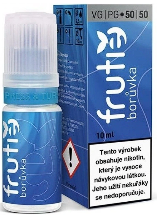 Frutie - Blueberry (Borůvka) 10ml Obsah nikotinu: 12 mg Borůvka