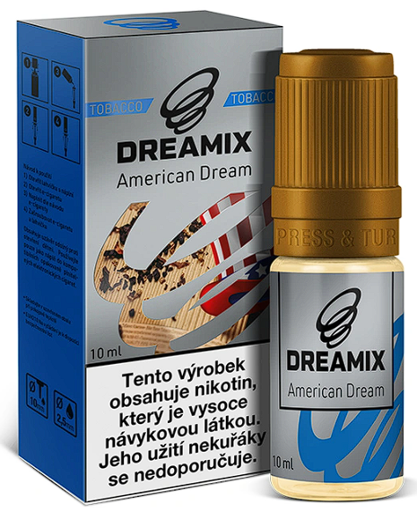Dreamix - American Dream (Americký tabák) 10ml Obsah nikotinu: 0 mg