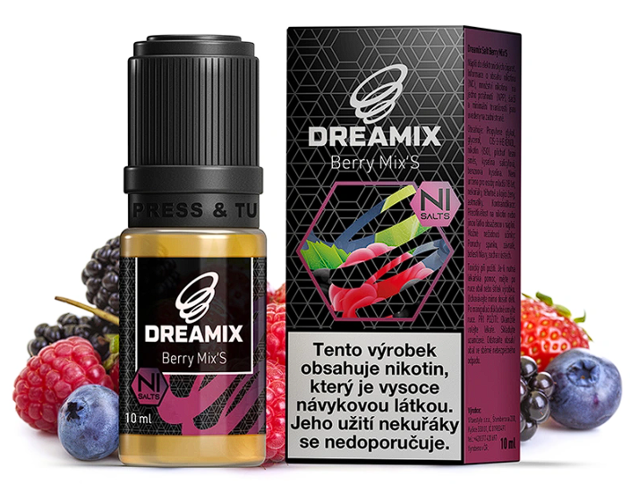Dreamix SALT - Berry Mix (Lesní směs) 10ml Obsah nikotinu: 10 mg Lesní směs