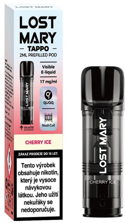 Lost Mary TAPPO náplň (Cherry Ice) 17mg Chladivá třešeň