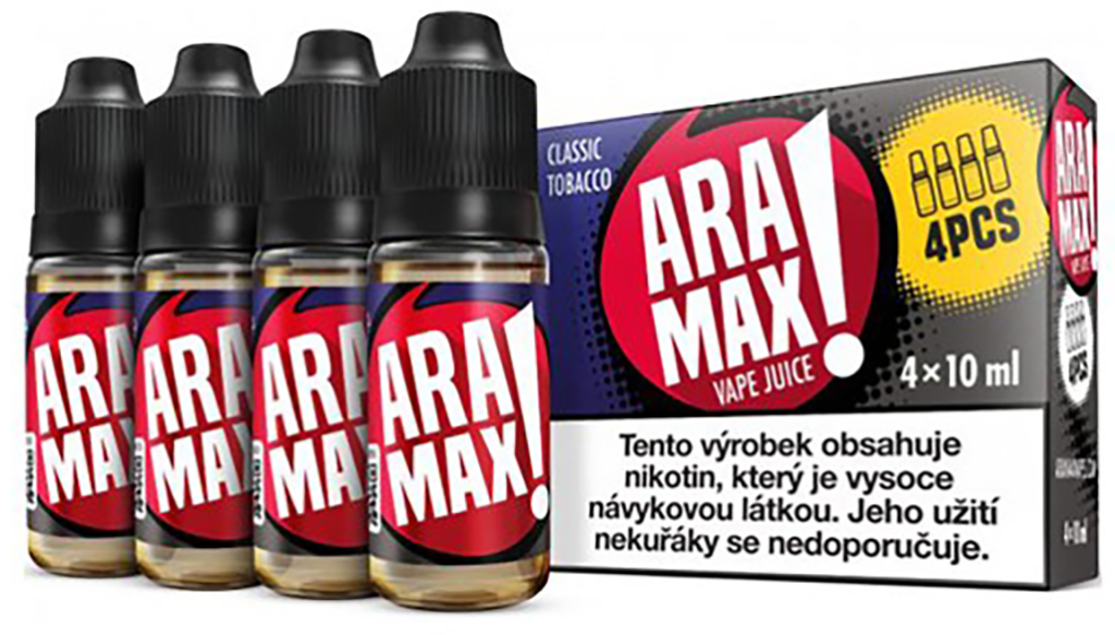 e-liquid ARAMAX Classic Tobacco 4x10ml Obsah nikotinu: 12 mg