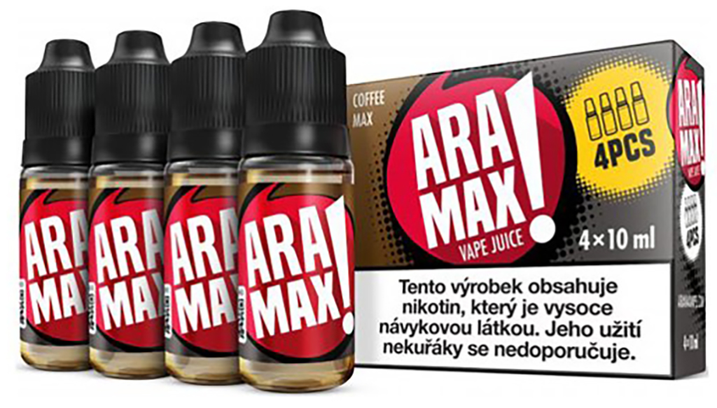 e-liquid ARAMAX Coffee Max 4x10ml Obsah nikotinu: 12 mg