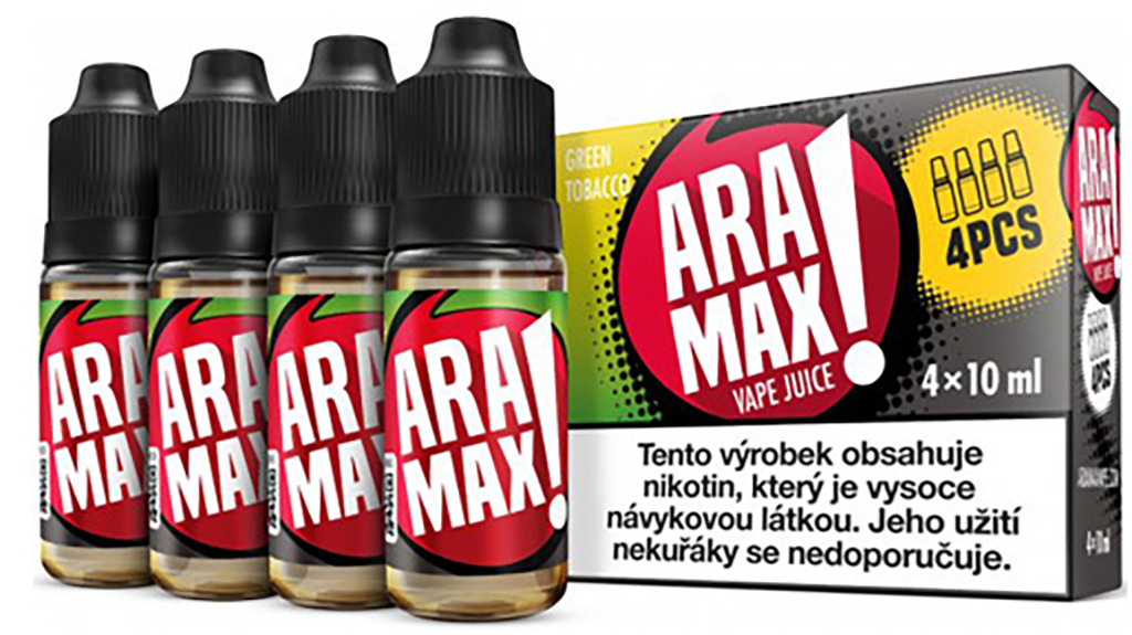 e-liquid ARAMAX Green Tobacco 4x10ml Obsah nikotinu: 12 mg