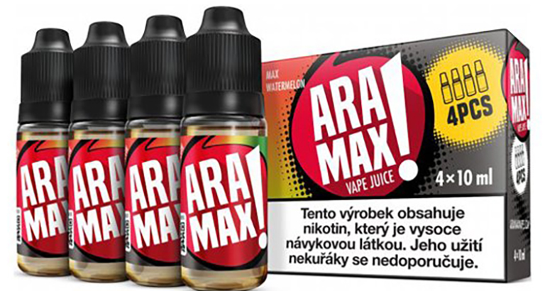 e-liquid ARAMAX Max Watermelon 4x10ml Obsah nikotinu: 6 mg
