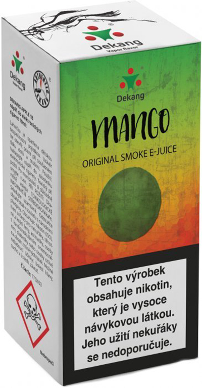 e-liquid Dekang Mango (Mango), 10ml Obsah nikotinu: 0 mg