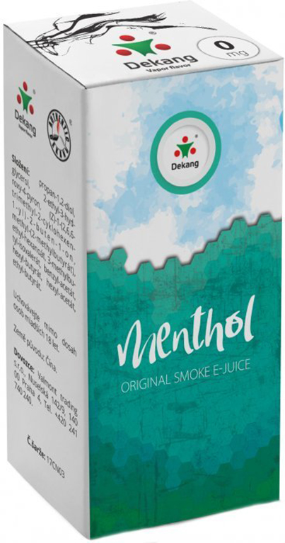 Dekang e-liquid Menthol (Mentol), 10ml Obsah nikotinu: 16 mg