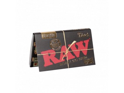 RAW Black Single Wide DBL – 100 ks čierny papierik na balenie | Vaporama.sk