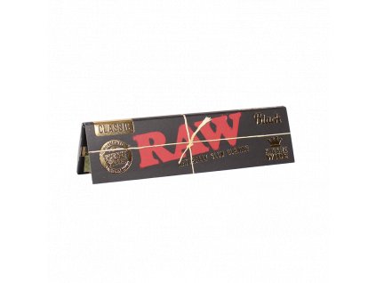 RAW Black King Size Slim – čierne nebielené papieriky | Vaporama.sk