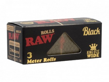 RAW Black Rolls – čierny papier v rolke 3 m | Vaporama.sk