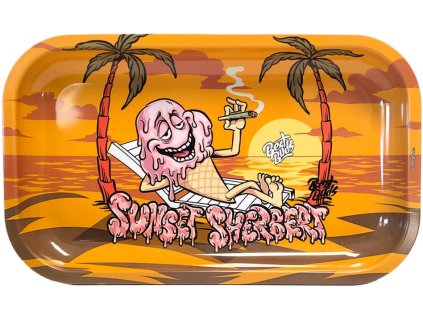 Kovová tácka Sunset Sherbet – veľkosť Long | Best Buds | Vaporama.sk