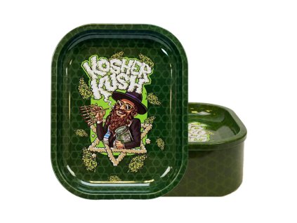 Kovová tácka s úložným priestorom Kosher Kush – Small | Best Buds | Vaporama.sk