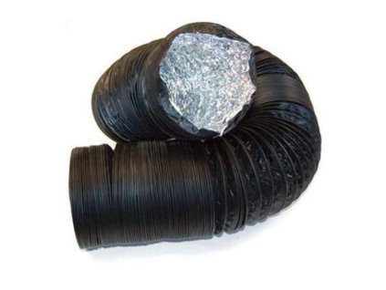 Ventilačné potrubie COMBI+ Ø127 mm – čierne hliníkové potrubie | Vaporama.sk