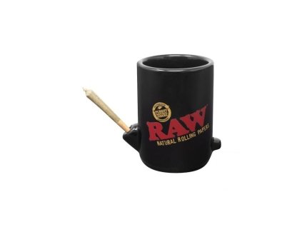 RAW Wake-Up and Bake-Up Mug – hrnček s fajkou a logom RAW | Vaporama.sk