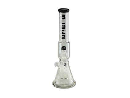 Sklenený bong BLAZE ICE – 35 cm, čierny, drum perkolátor | Vaporama.sk