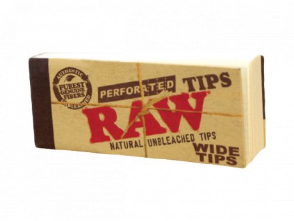 RAW Wide Tips Perforated – 50 ks širokých perforovaných filtrov | Vaporama.sk