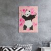Plátno Banksy PANDA GUNNIN 32×45 cm | G-Rollz | Vaporama.sk