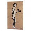 Plátno Banksy FASTFOOD CAVEMAN 64×90 cm | G-Rollz | Vaporama.sk
