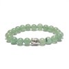 Buddha náramok z avanturínu – zelené korálky 8 mm s príveskom