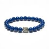 Buddha náramok z modrého lapisu lazuli s príveskom