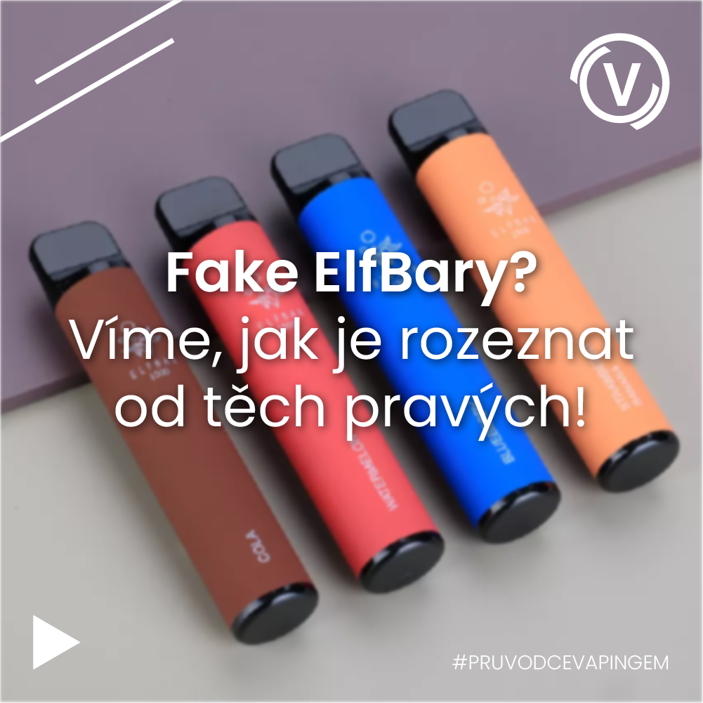 Padělané jednorázové cigarety Elf Bar 1500, jak je rozeznat?