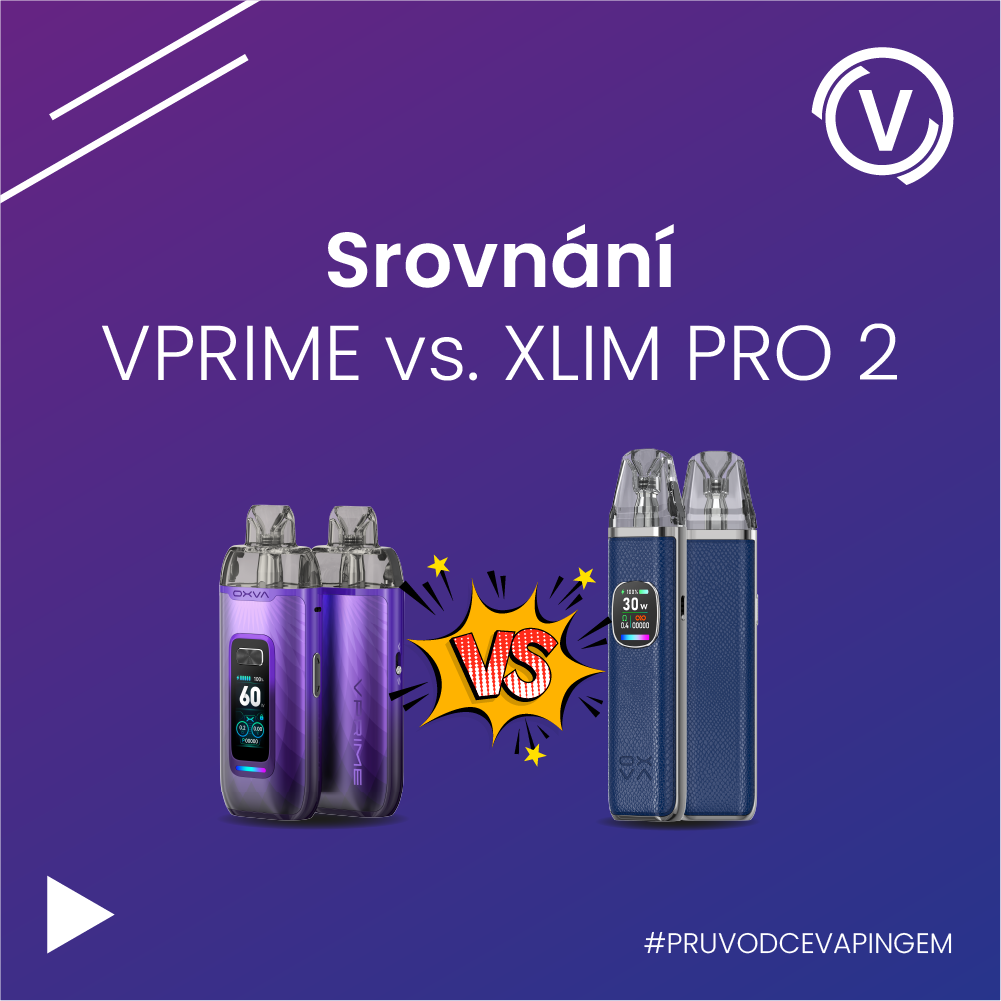OXVA Xlim PRO 2 vsOXVA VPrime: Komplexní srovnání Pod systémů pro DL a MTL vapování