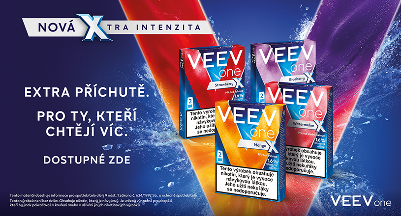 VEEV one X má čtyři nové příchutě!