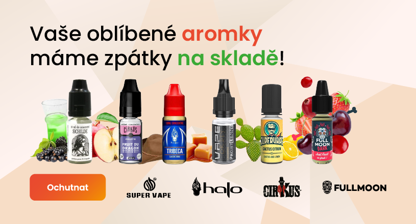 Jsou zpátky! Oblíbené příchutě Full Moon, The Fuu, 814 a další!