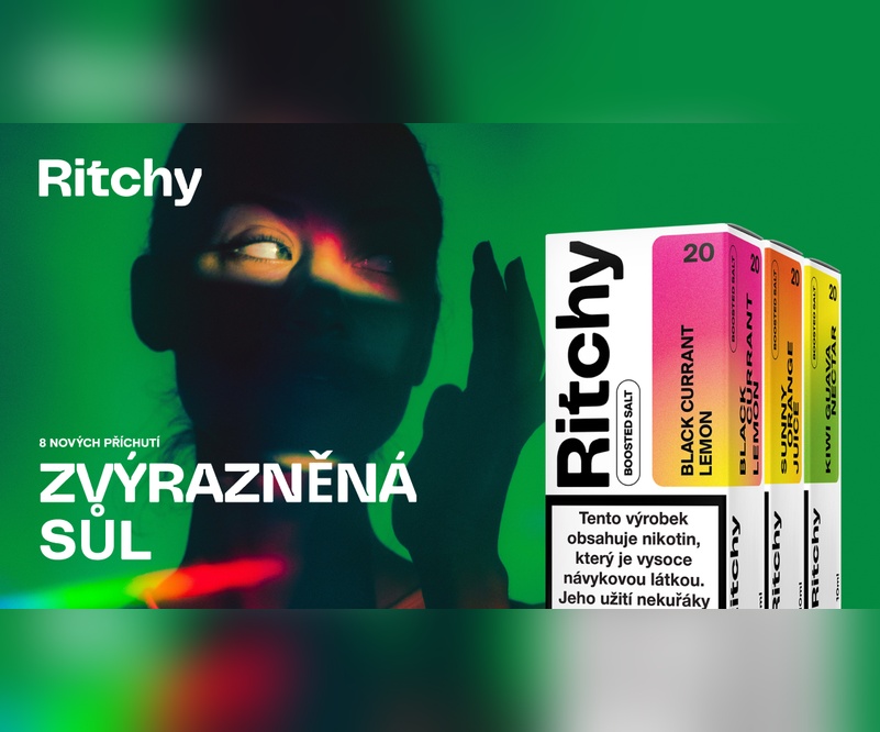 Osm nových příchutí Ritchy Salts!