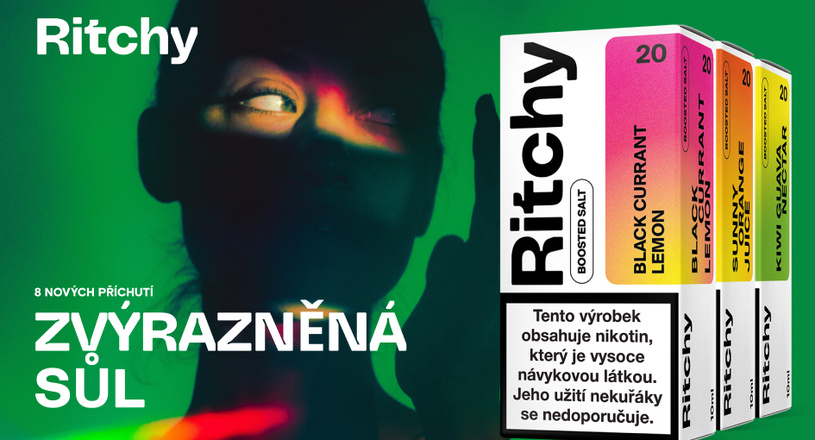 Osm nových příchutí Ritchy Salts!